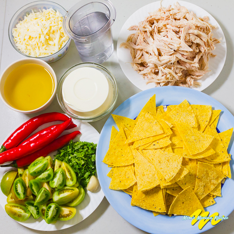 Chilaquiles Ingredients