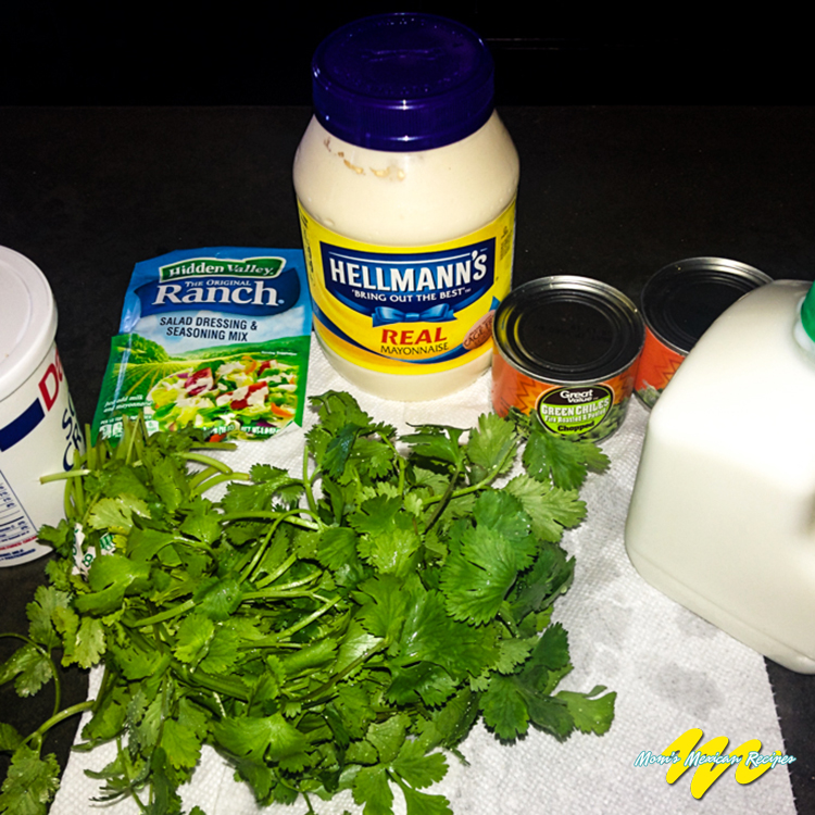 Chuy's Creamy Jalapeno Dip Recipe Ingredients