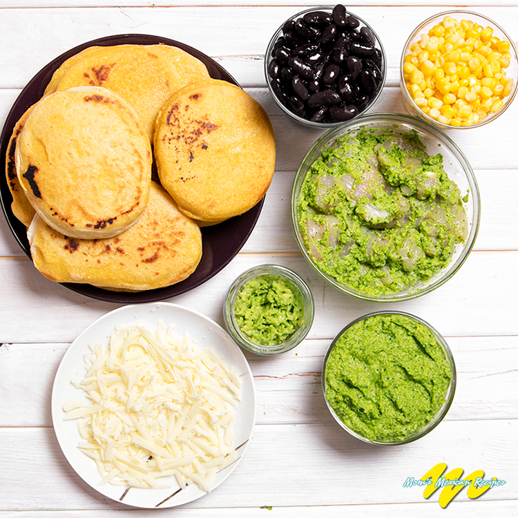 Chicken Avocado Arepas Ingredients