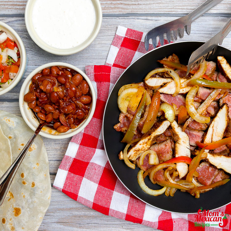 Chicken and Beef Fajitas Recipe