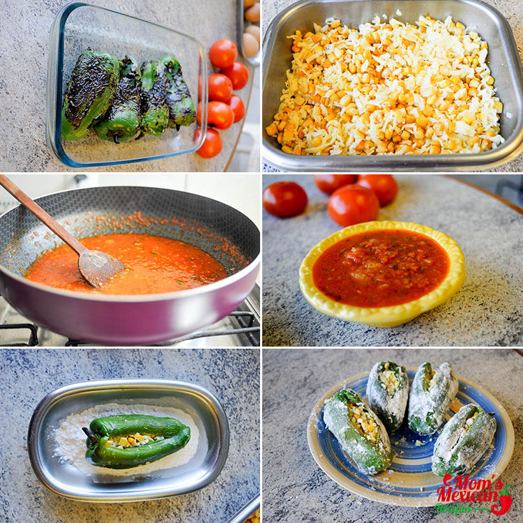 Chiles Rellenos Preparation