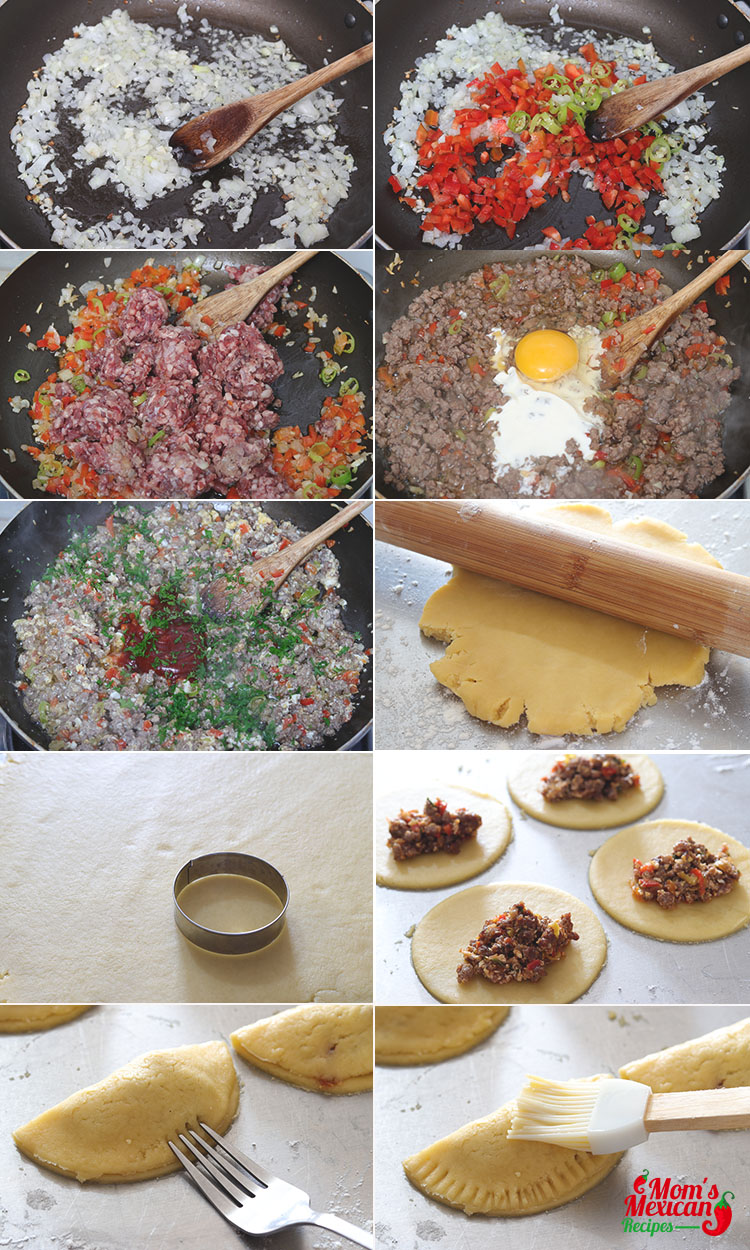 Mexican Beef Empanada Preparation 1