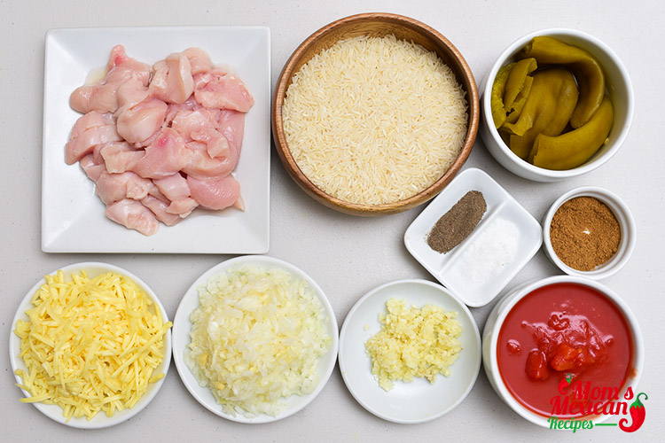 Mexican Chicken Rice Ingredients