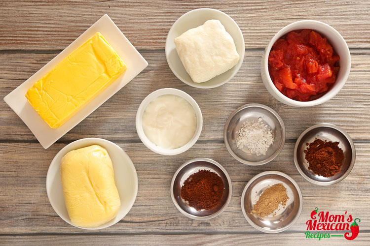 Traditional Yellow Queso Ingredients